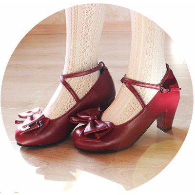 Sentaro Juice Low and Mid Heel Shoes(10 Colours/Full Payment Without Shipping)